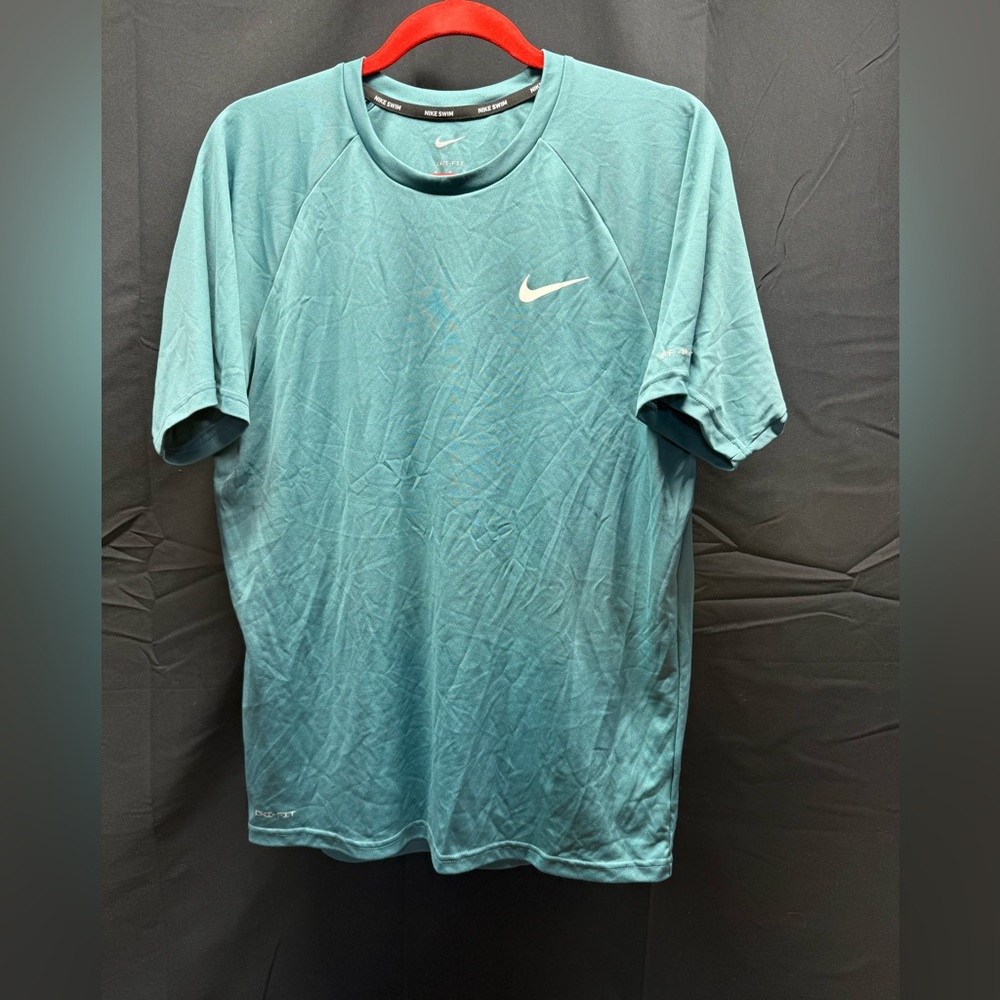 Nike Men's Teal Blue Dri-FIT Shirt Sz M (14av)